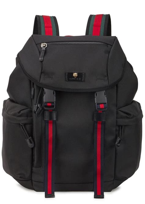 gucci mens black backpack|gucci backpacks bootleg.